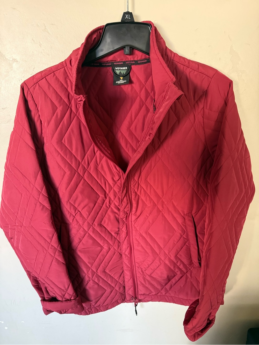 Voyager Women's Quilted Red Puffer Jacket